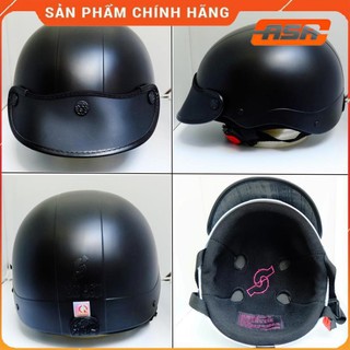 Mũ bảo hiểm 1/2 đầu-19 màu-sơn trơn-hàng cty-khóa tốt-quay tốt - asa helmets