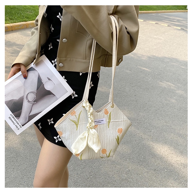 Túi đeo chéo JASMIN NOIR in họa tiết hoa xinh xắn thời trang dành cho nữ