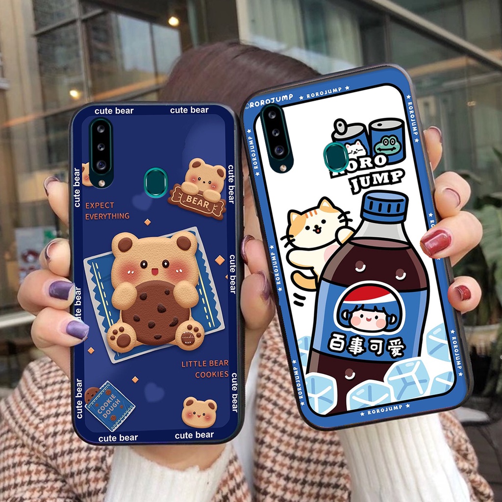 Ốp lưng Samsung A20S / M20 in hình 3D GẤU cute be@r, soda, happy day cực hot ,thời thượng