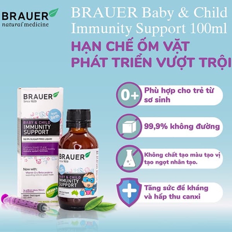 {date 2024}Siro tăng đề kháng Brauer Baby &amp; child Immunity Support Úc