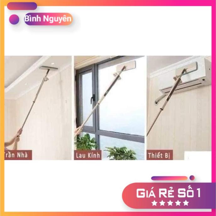 Cây lau nhà chổi lau nhà tự vắt thông minh Bình Nguyên xoay 360 độ spin