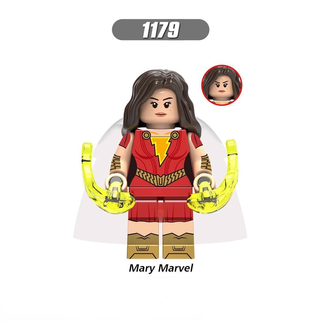 Mô Hình lego Nhân Vật shazam darla dudley ferddyfreeman doctor sivana black adam mary marvel