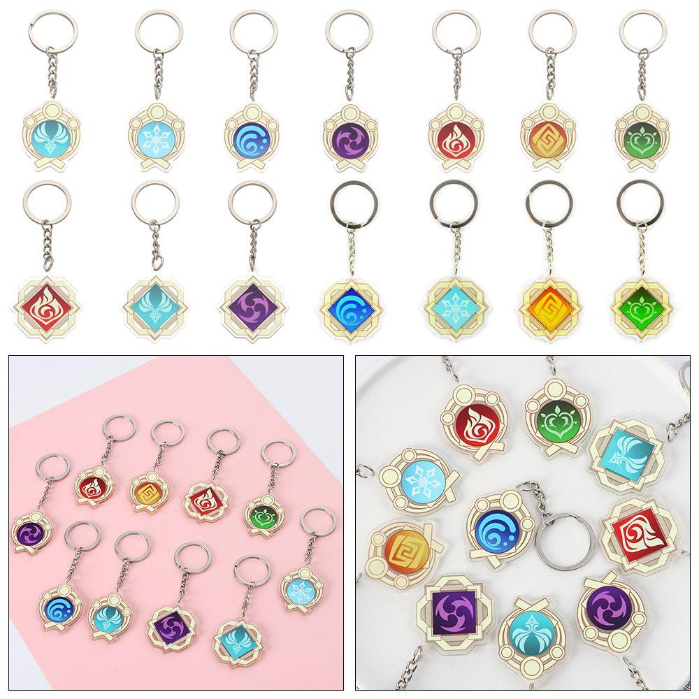 MELODG Móc Khóa Hình Nhân Vật Anime God 'S Eye Element Vision Thời Trang