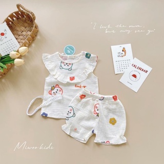 🌸 BỘ XÔ MUSLIN CHO BÉ GÁI 🌸