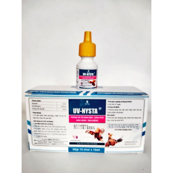 UV NYSTA nấm họng cho gà lọ 10ml