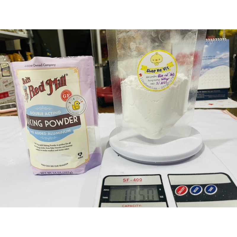 Bột nở backing powder Bob Red Mill - gói dùng thử 100gr