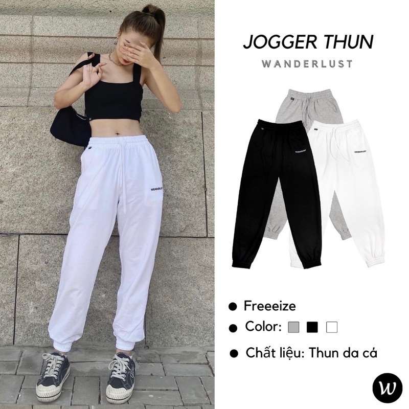 Quần Jogger thun năng động 3 màu - Kèm feedback KH