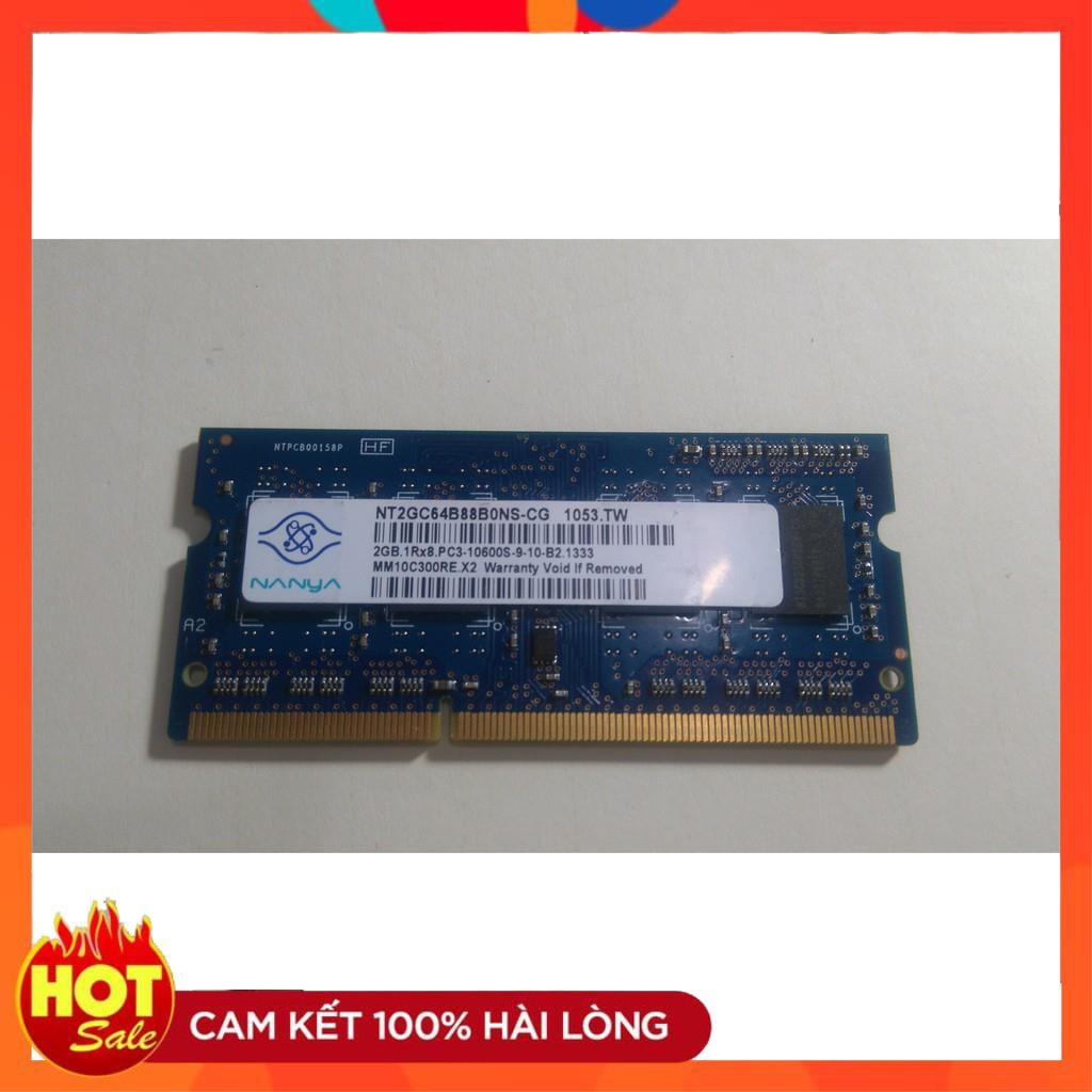 ⚡️[Chính Hãng] Ram Laptop DDR3 2G bus 1333 tháo máy.