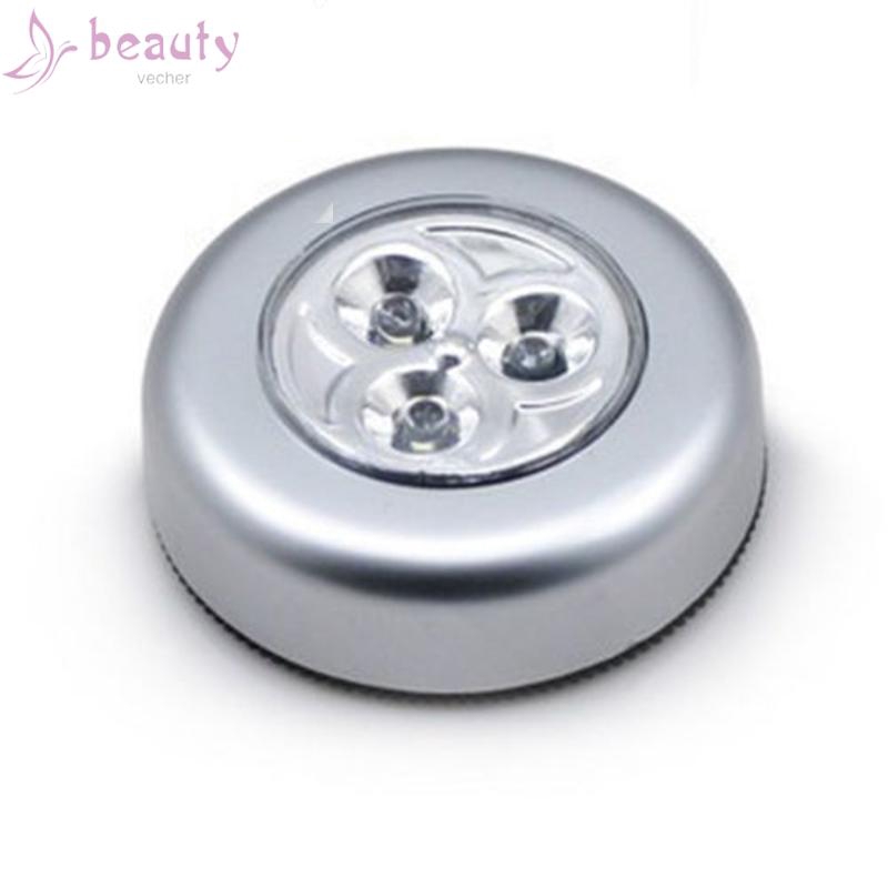 Đèn LED 3 bóng trắng màu bạc không dây dành cho tủ quần áo/phòng ngủ
