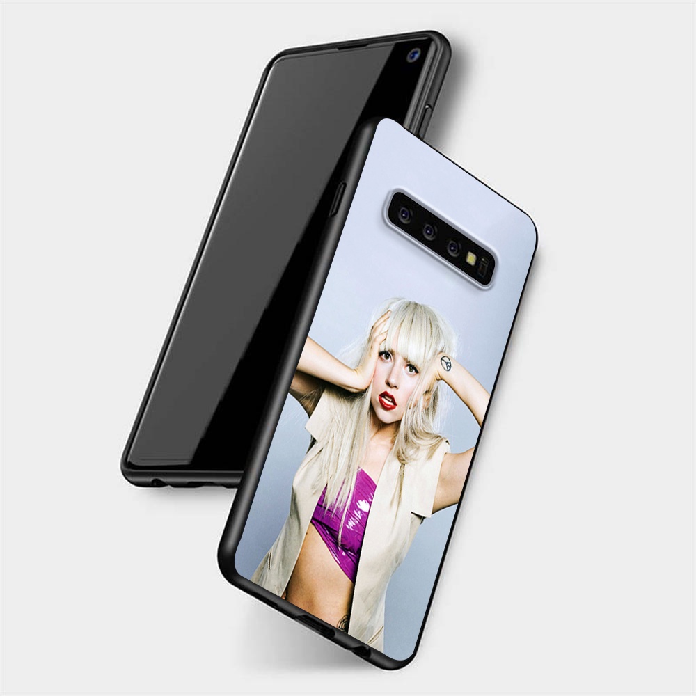 Ốp điện thoại Silicone mềm màu đen in hình Lady Gaga cho Samsung Note 10 Lite 10 Plus 20 Ultra 10 20