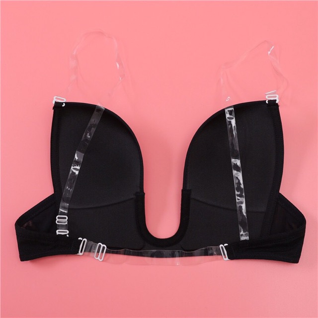 ÁO LÓT CHỬ U Sarah Lingerie DÙNG BẬN ĐẦM HỞ LƯNG VÀ NGỰC có tặng kèm dây lưng trong hoặc dây lưng đính đá