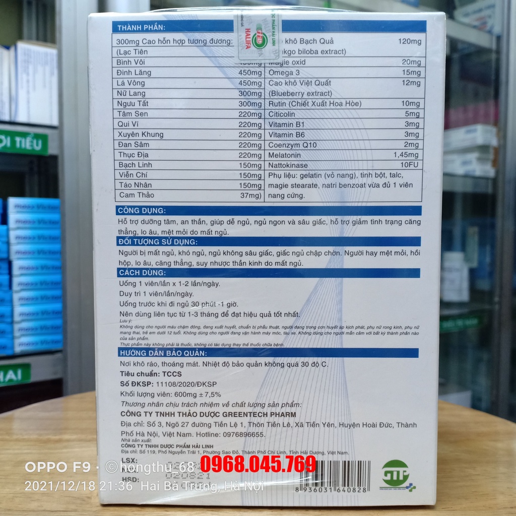 Viên uống NERON SAFE Plus - Giúp dễ ngủ, ngủ ngon và sâu giấc