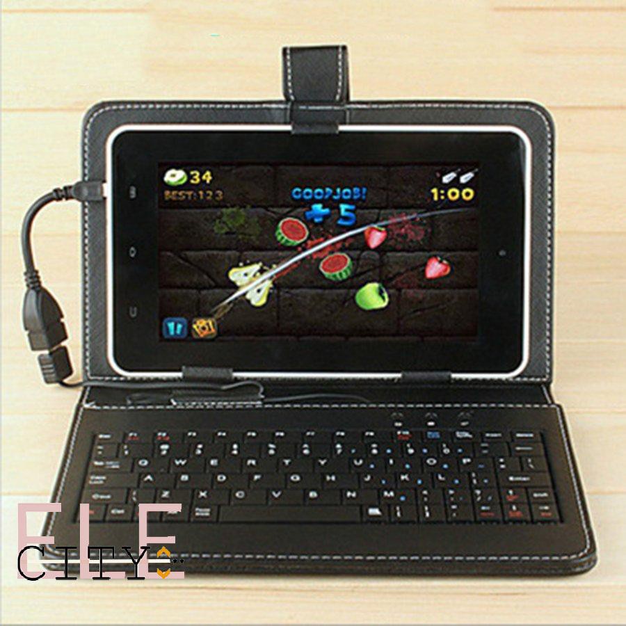 Bao Da Máy Tính Bảng Kèm Bàn Phím Usb 10.1 Inch Cho Android Windows Tablet