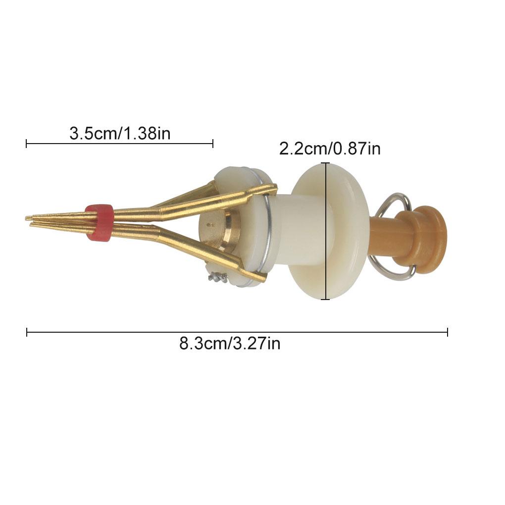 Bộ Kẹp Mồi Câu Cá Bằng Đồng Chất Lượng Cao