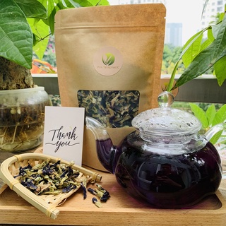100gr Hoa đậu biếc sấy khô. Hoa đậu biếc làm trà chất lượng cao Vua Thảo Mộc