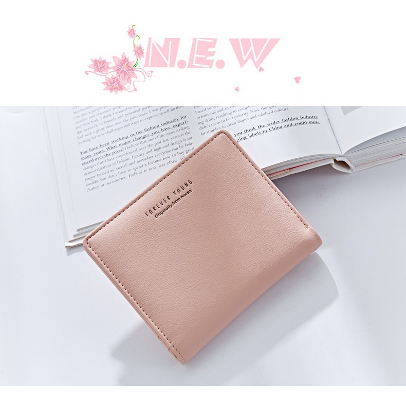 Forever Young Women Fold Purses Wallet Ladies Purse Zip Wallet Coin Purses