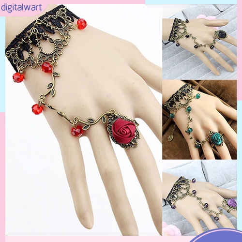 Vòng Đeo Tay Ren Nối Nhẫn Phong Cách Cổ Điển Thanh Lịch Dành Cho Nữ