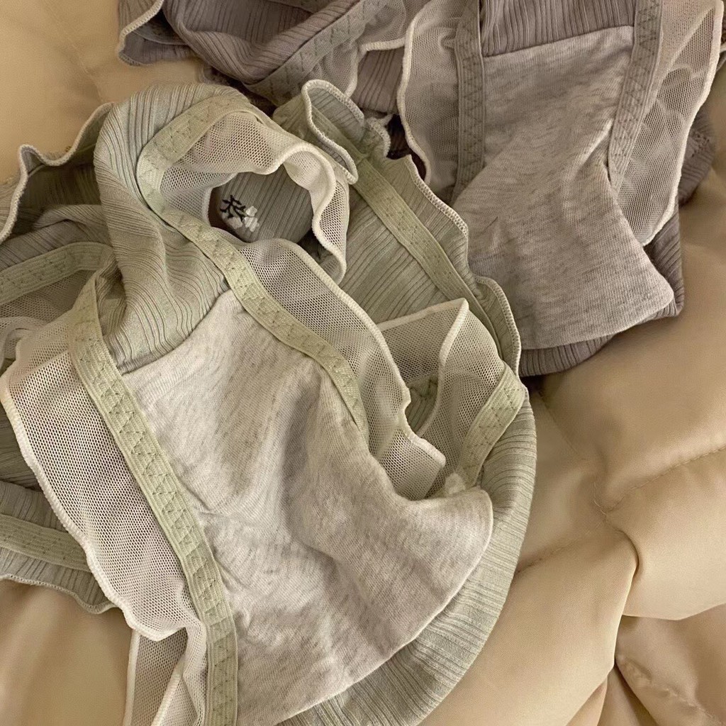 Quần lót bông gân phối ren Jun B1-12