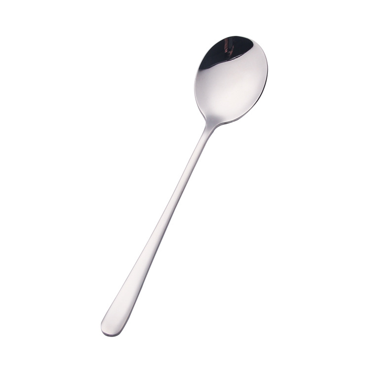 Muỗng cà phê/ Nĩa tay cầm dài bằng thép không gỉ 304 phong cách Hàn Quốc