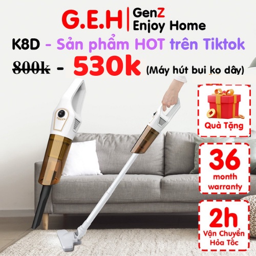Máy hút bụi cầm tay không dây G.E.H bụi lông tóc vụn bimbim rác nhỏ dùng cho sàn nhà thảm lông ngắn bàn phím sofa