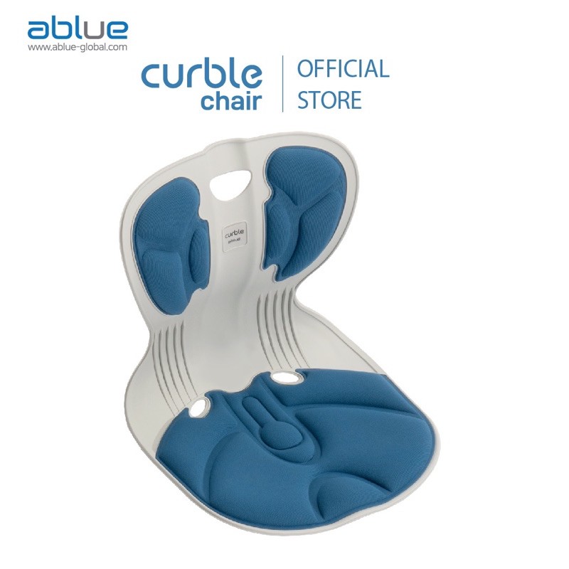 [SHOPEE_MALL] Ghế chống gù điều chỉnh tư thế Hàn Quốc Curble Chair Comfy BLUE (Dưới 50kg)