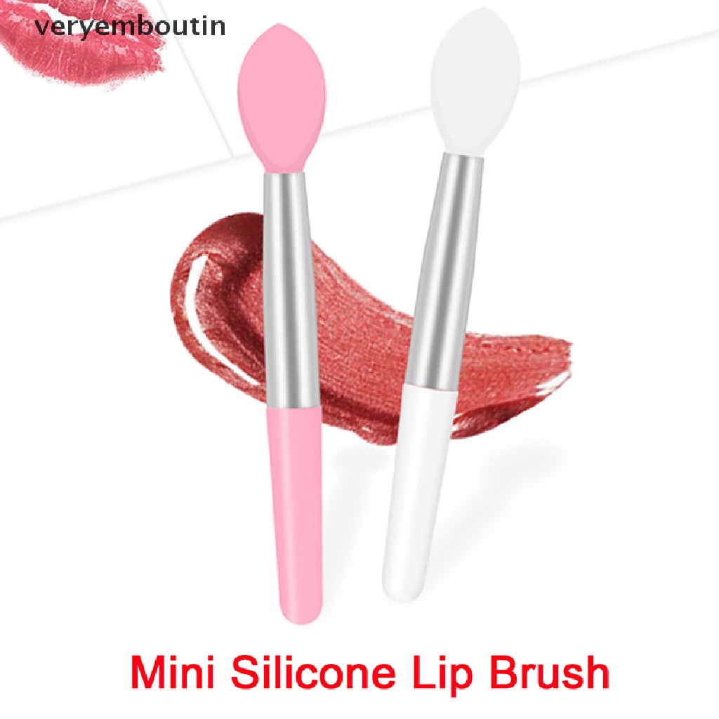 [Hàng mới về] Bộ 10 cọ trang điểm môi mini bằng silicone