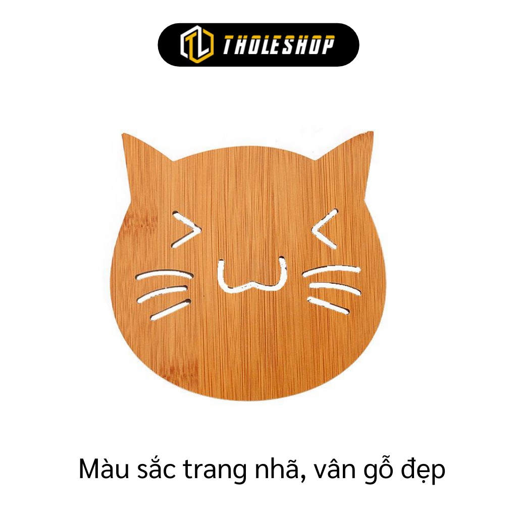 Đế Lót Ly - Rế Lót Ly, Chén Bằng Gỗ Dày Nhiều Hoạ Tiết, Cách Nhiệt Tốt 5723