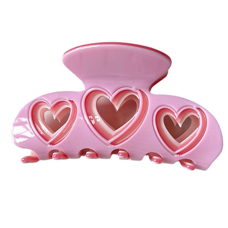 Kẹp Tóc Càng Cua Dày Dặn Hình Trái Tim Cho Nữ