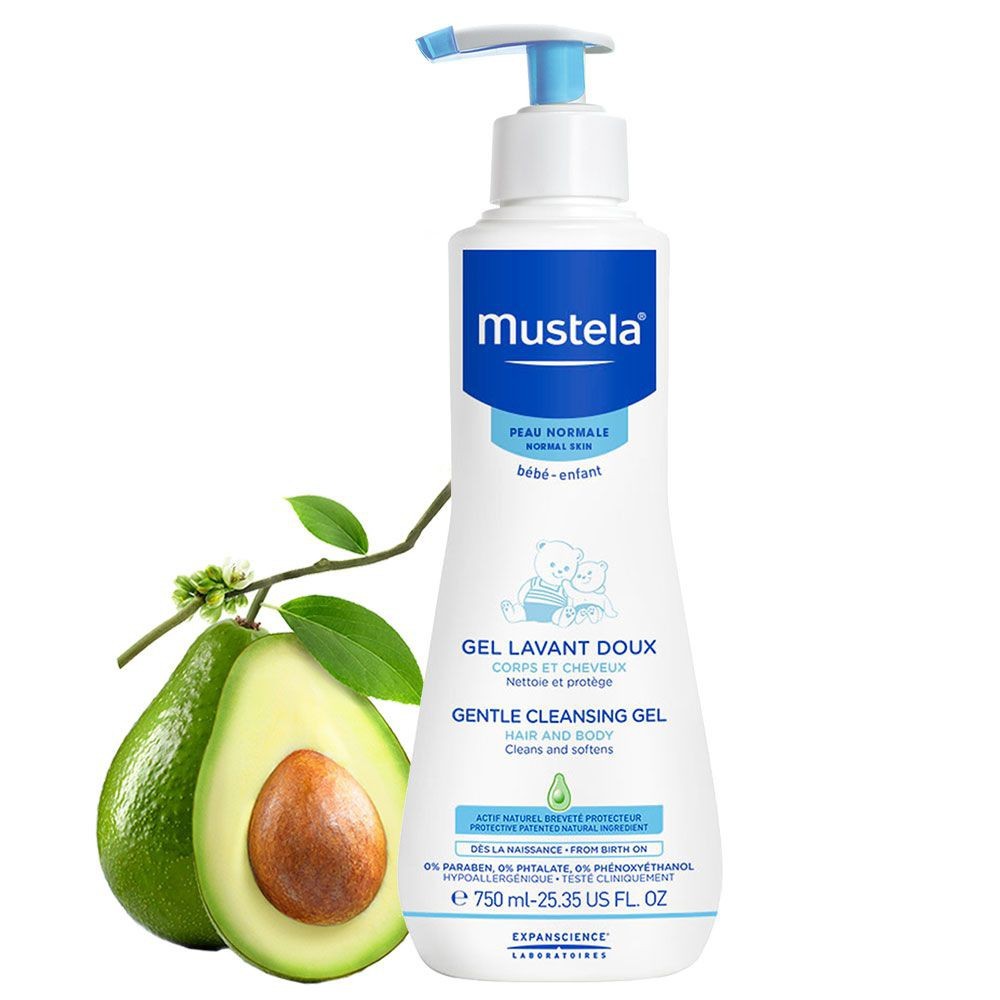 ✅Mustela Gentle Cleansing Gel Sữa Tắm Gội Da Thường 750ml