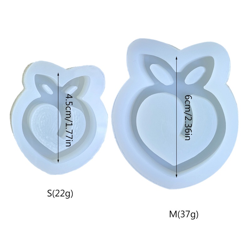 Sa Khuôn Làm Đồ Trang Sức Hình Quả Đào Bằng Nhựa Resin Dễ Thương DIY