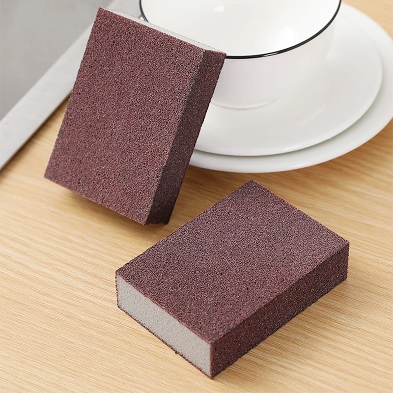 Miếng Bọt Biển Có Tay Cầm Bằng Nhựa Để Chà Rửa Nhà Bếp Tiện Dụng
