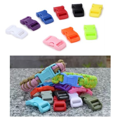 Khóa cài loại nhỏ 30x15mm, lỗ 10x4mm làm  ba lô, túi xách, đan vòng tay paracord