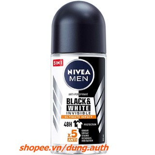 Lăn Khử Mùi Nivea Nam 50ml Ngăn Vệt Ố Vàng