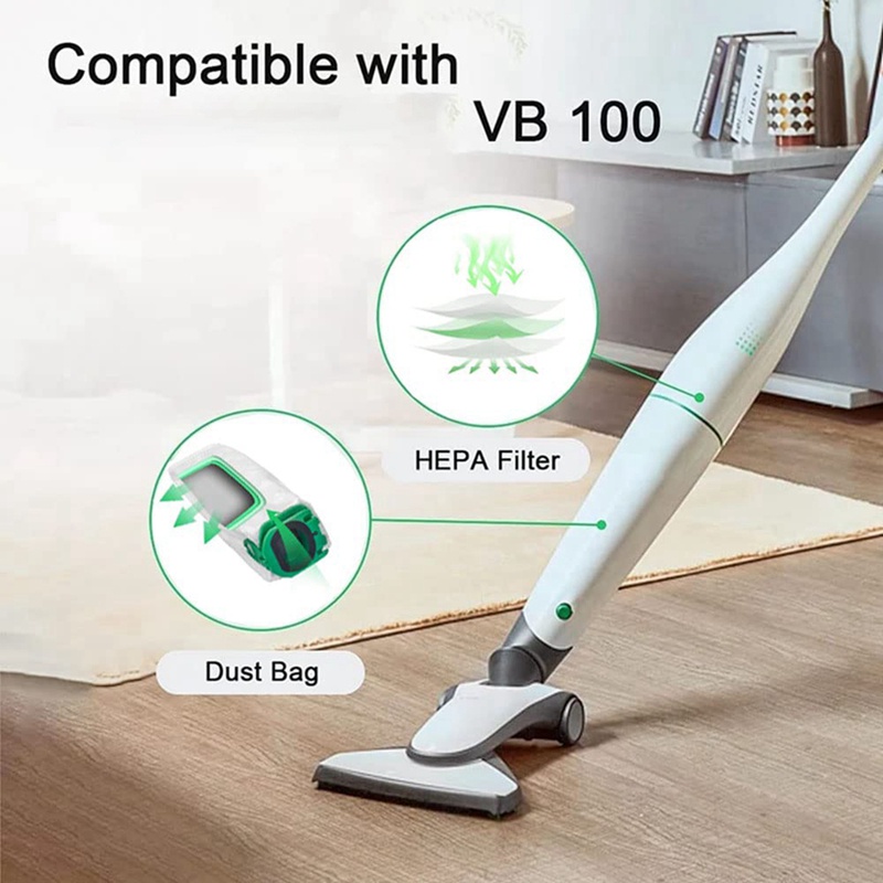 Túi Đựng Bụi Thay Thế Cho Máy Hút Bụi Vorwerk Kobold VB100 VB 100 FP100 FP 100