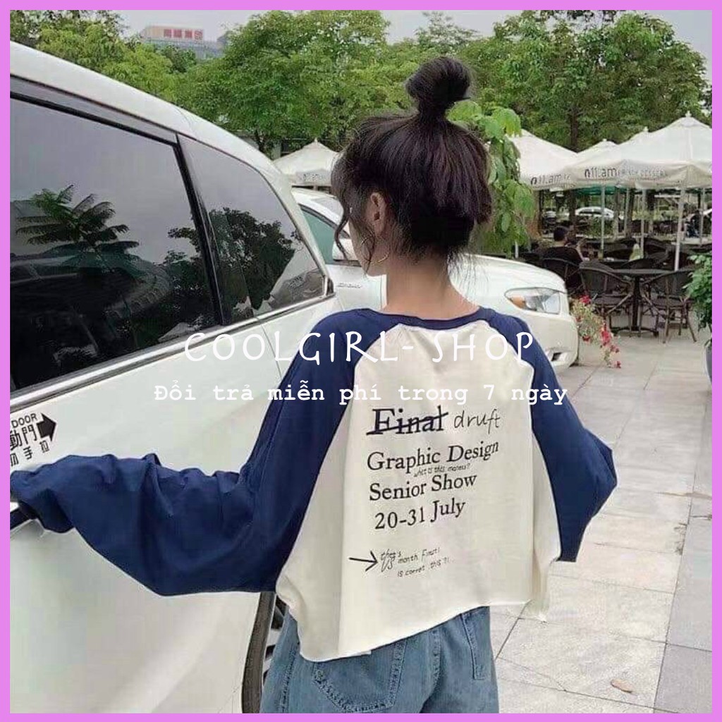 ÁO CROPTOP FOM RỘNG TAY DÀI | BigBuy360 - bigbuy360.vn