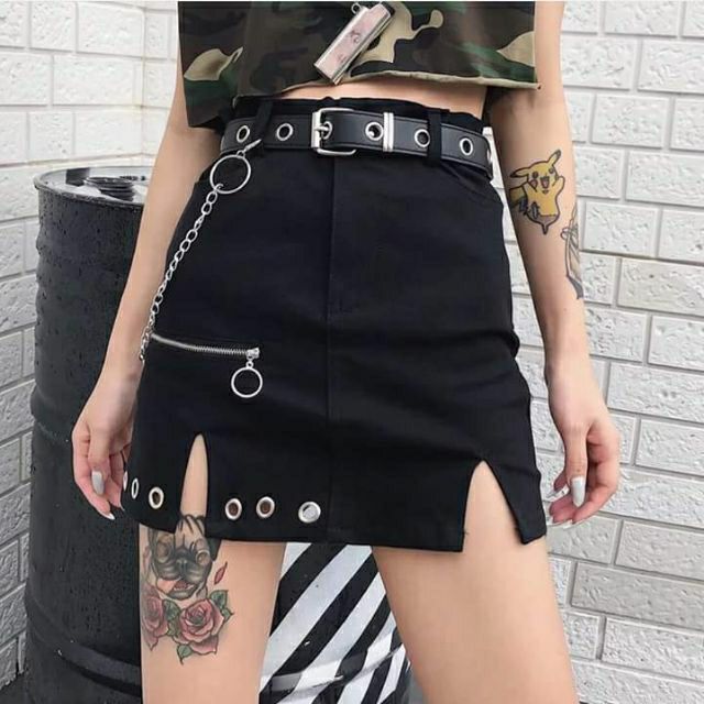 Váy chain kèm belt