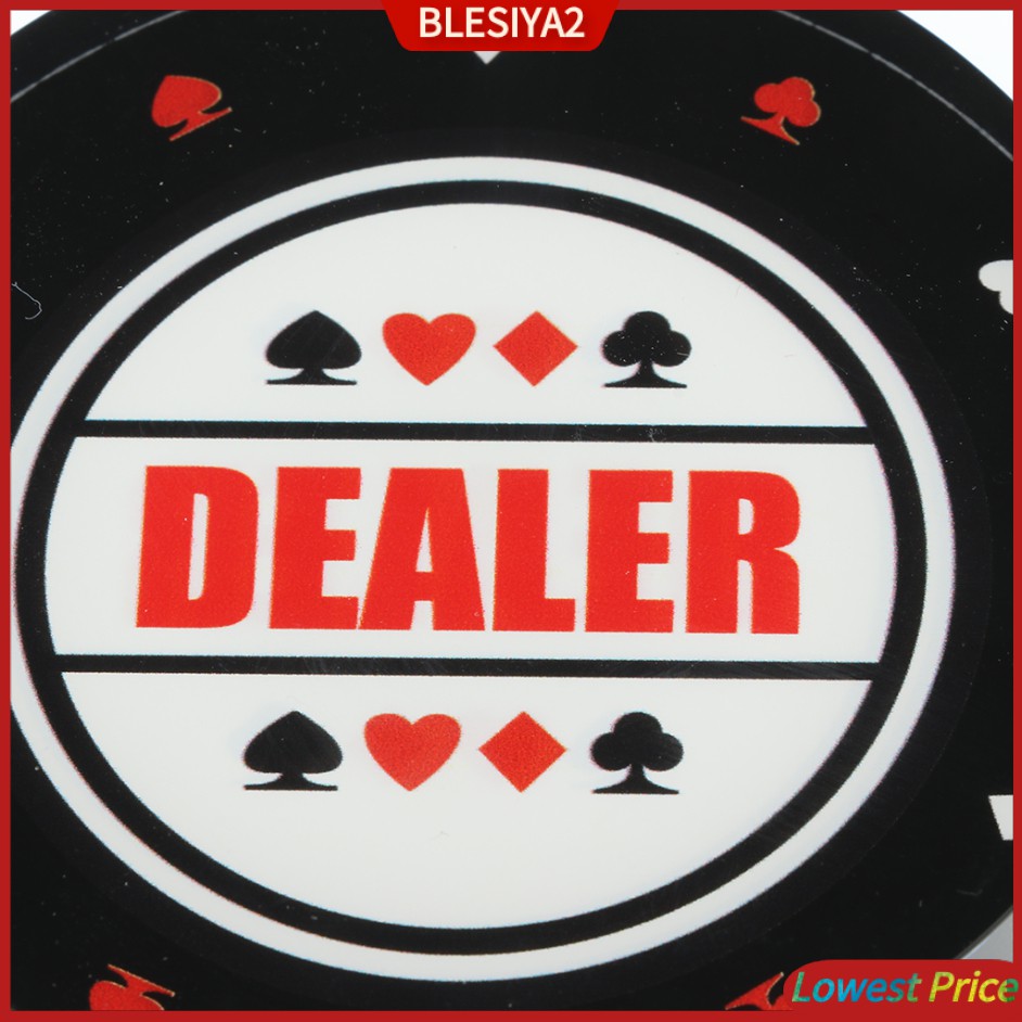 [BLESIYA2] Acrylic Dealer Button Puck for Party Casino Table Game Supplies 8cm Diameter