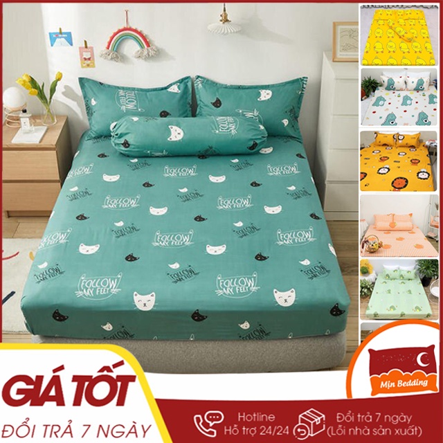 Ga Giường Cotton Poly, Drap Trải Nệm M2 M6 M8 Họa Tiết Dễ Thương (Miễn Phí Bo Chun) | WebRaoVat - webraovat.net.vn