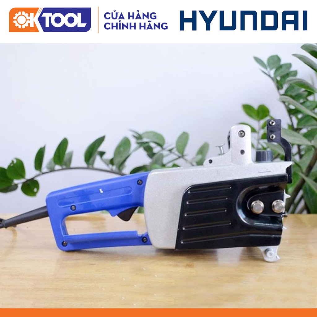 [Hàng Chính Hãng] Máy Cưa Xích Chạy Điện Hyundai HCX405 (405MM_1500W) TẶNG Dũa 4.0MM Vỉ chuôi  Xanh