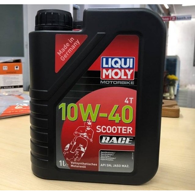 Nhớt Liqui Moly Scooter Race 10W40 dành cho xe ga