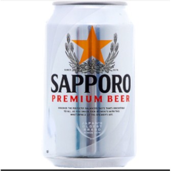 Bia Sapporo bạc lon 330ml (Combo 6 lon)