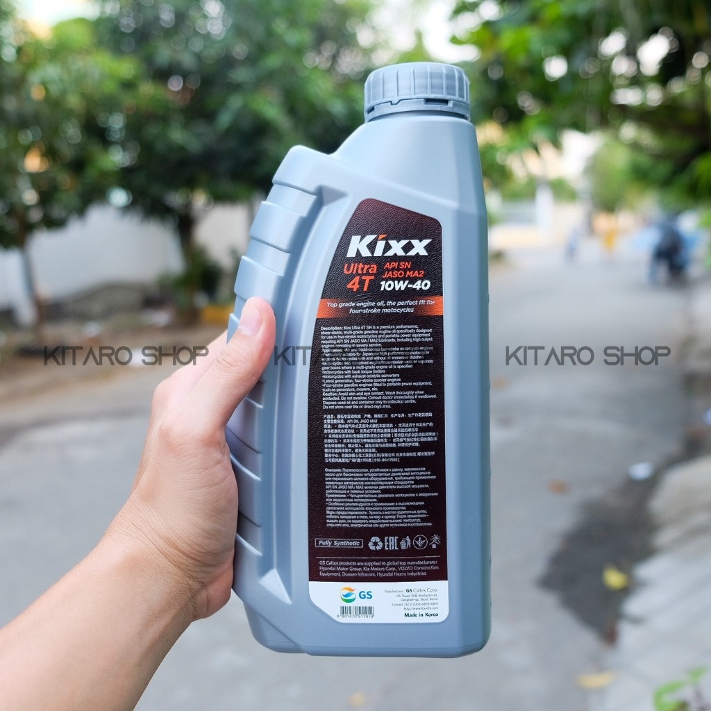 Nhớt Kixx Ultra 4T 10W40 1L 100% Tổng Hợp