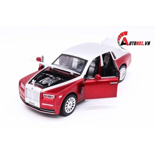MÔ HÌNH XE ROLL ROYCE PHANTOM RED SILVER 1:30 ICONIC 6353