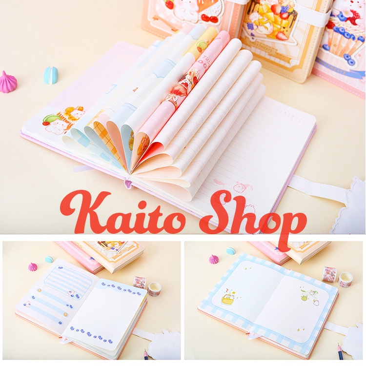 Sổ Tay A5 Hamster Sweet 196 - Sổ Tay Dễ Thương Bìa Da - Sổ Ghi Chép - Nhật Ký - Daily Planner