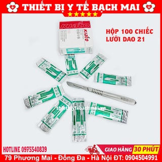 Combo 100 Lưỡi Dao Số 11 + Cán Dao Mổ Số 3