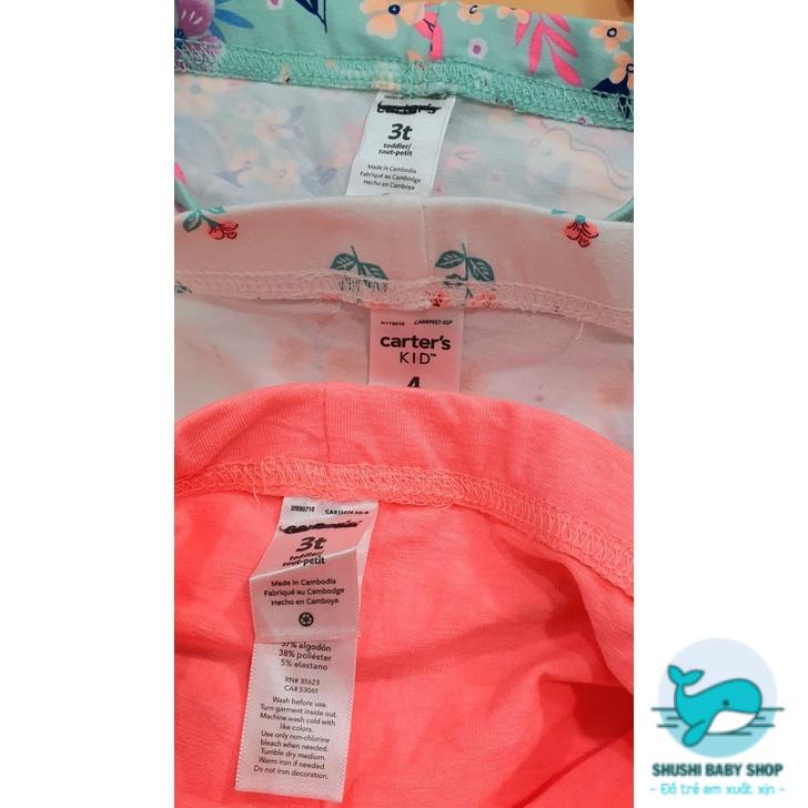 [Có sẵn] [FreeShip] [Ảnh thật] Quần Legging Đùi Carter's (Set 3 cái)