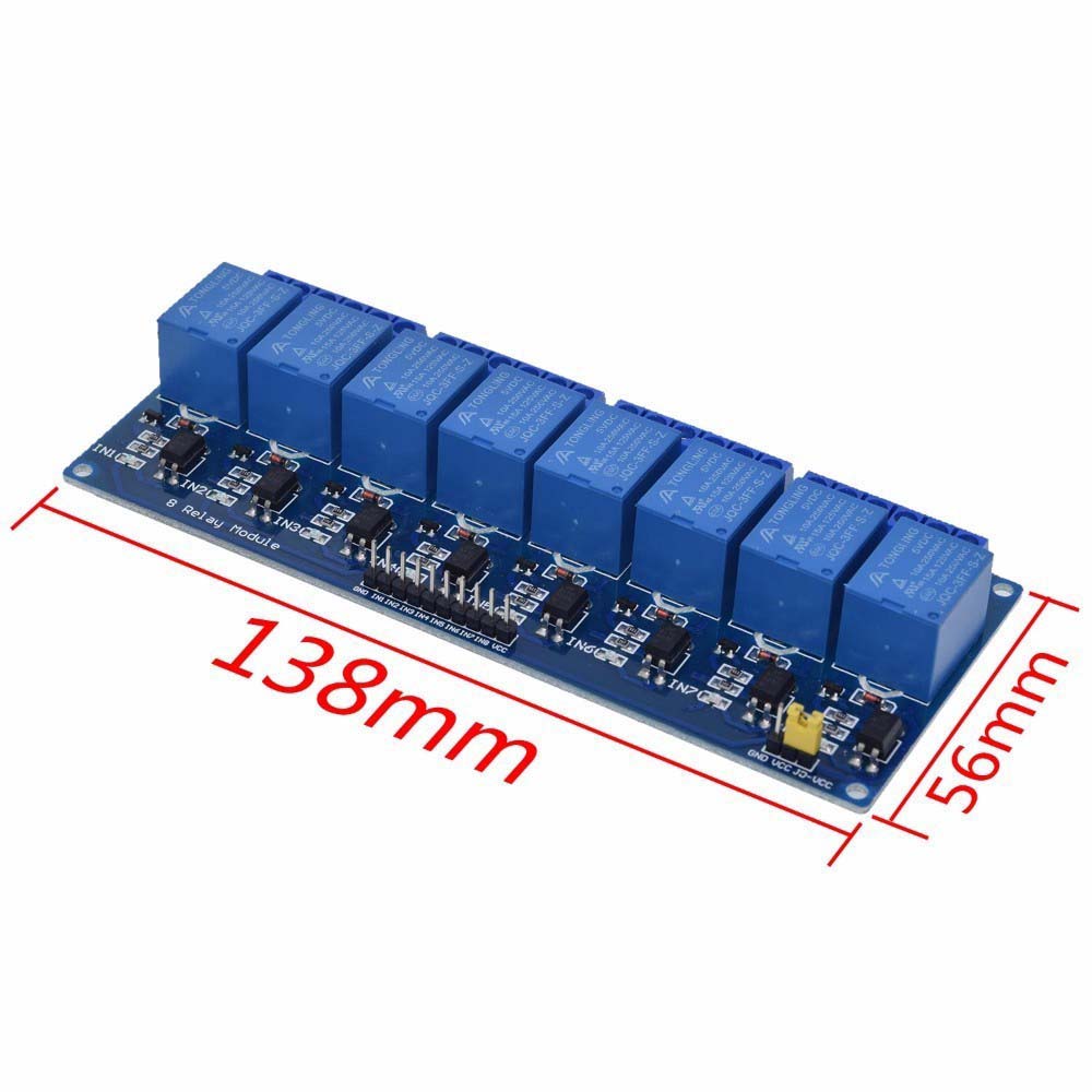 LANFY Durable Solid State Relay Module G3MB-202P Modules Relay Module 5V SSR Electronic 1 2 4 6 8 Way Resistive Fuse Relays Extend Board