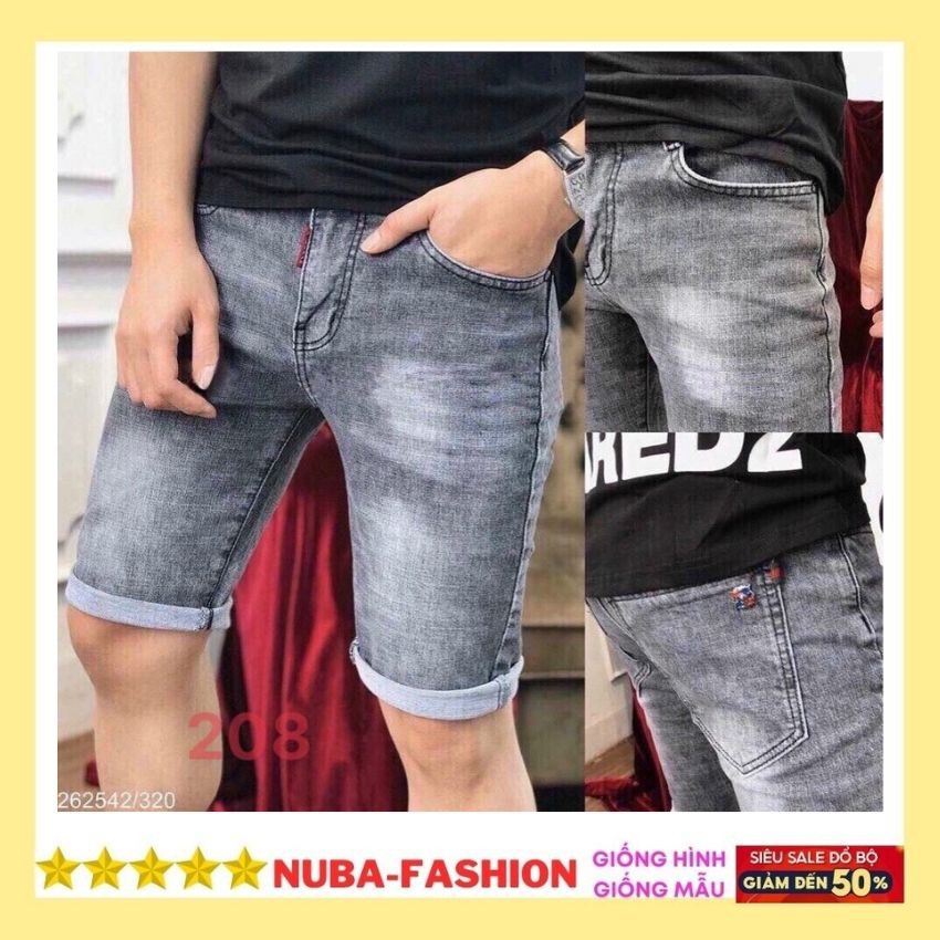 Quần short jean nam,chất vải bò,màu xám đẹp giá rẻ, AT 208 | BigBuy360 - bigbuy360.vn
