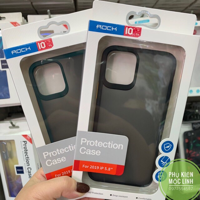 ⚡️CHÍNH HÃNG ROCK SPACE ⚡️ CHỐNG SỐC CHỐNG VA ĐẬP BẢO VỆ CAMERA CHỐNG VÂN TAY LƯNG NHÁM IPHONE 11 / PRO/ MAX