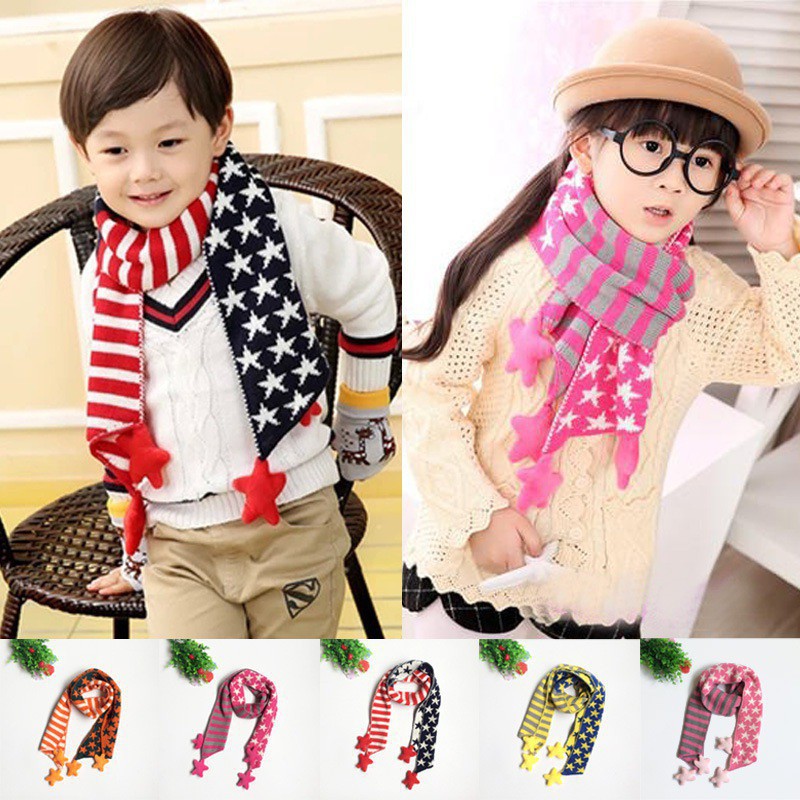 Striped Collar and Soft Velvet Star Pattern for Baby